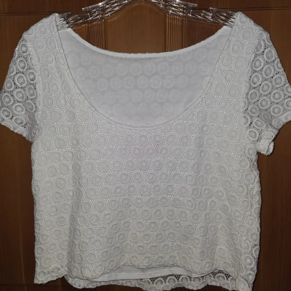 Lilly Pulitzer White Crochet Side Zip Lined Blouse Size Small - Picture 2 of 10
